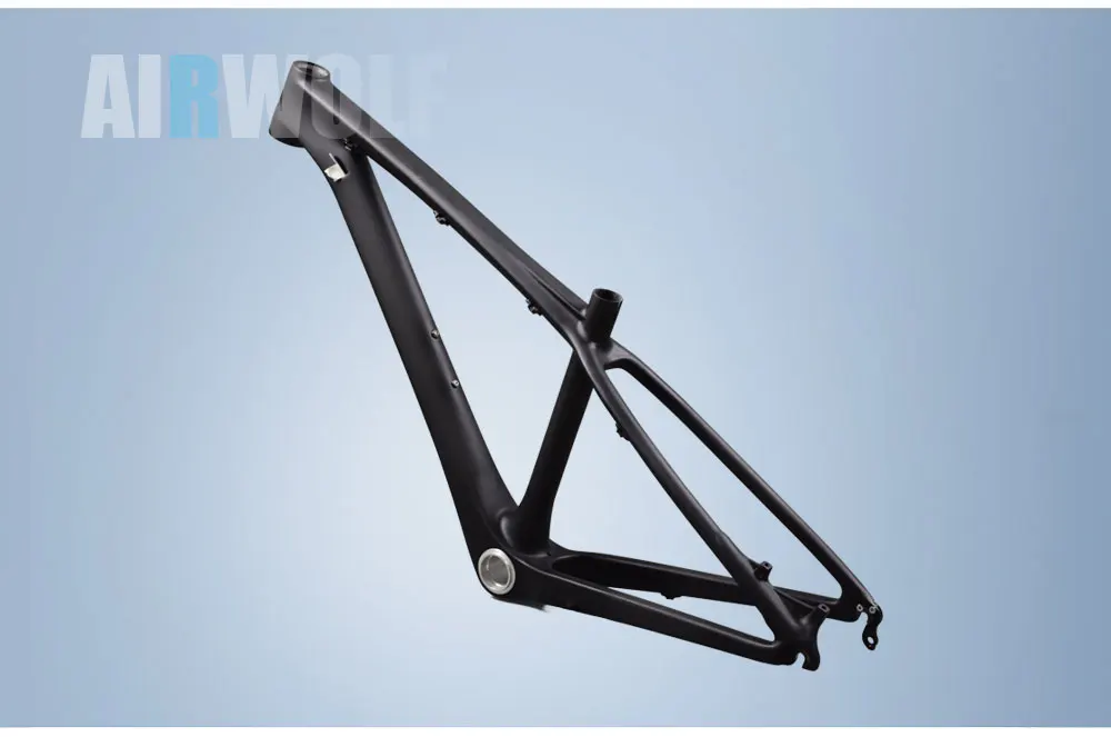 Best Airwolf carbon frames 26 14inch BB92 carbon frame 3K weave fit for 31.6mm seatpost carbon mtb frame 26er 11
