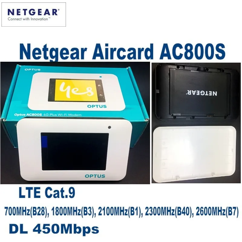 Разблокирована Netgear Aircard AC800S 4 г маршрутизатора плюс с 4 г внешнюю антенну