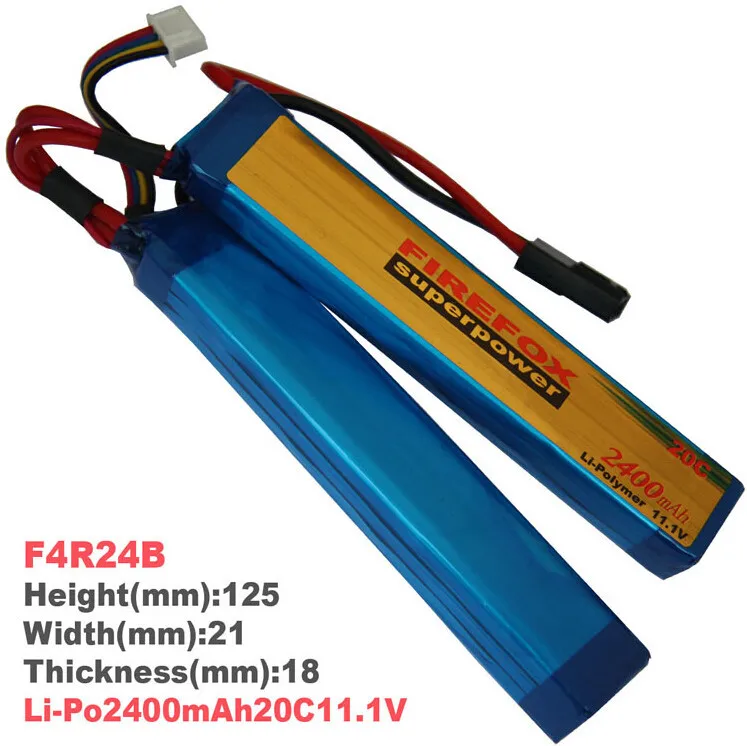 1pcs 100 Orginal FireFox 11 1V 2400mAh 20C 2 Cell Li Po AEG font b Battery