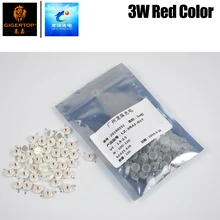 100 шт настоящие 3 Вт красные светодиодные лампы длинные Zhu бренд Китай производитель 3 Вт для ремонта Par Светильник 2 фута