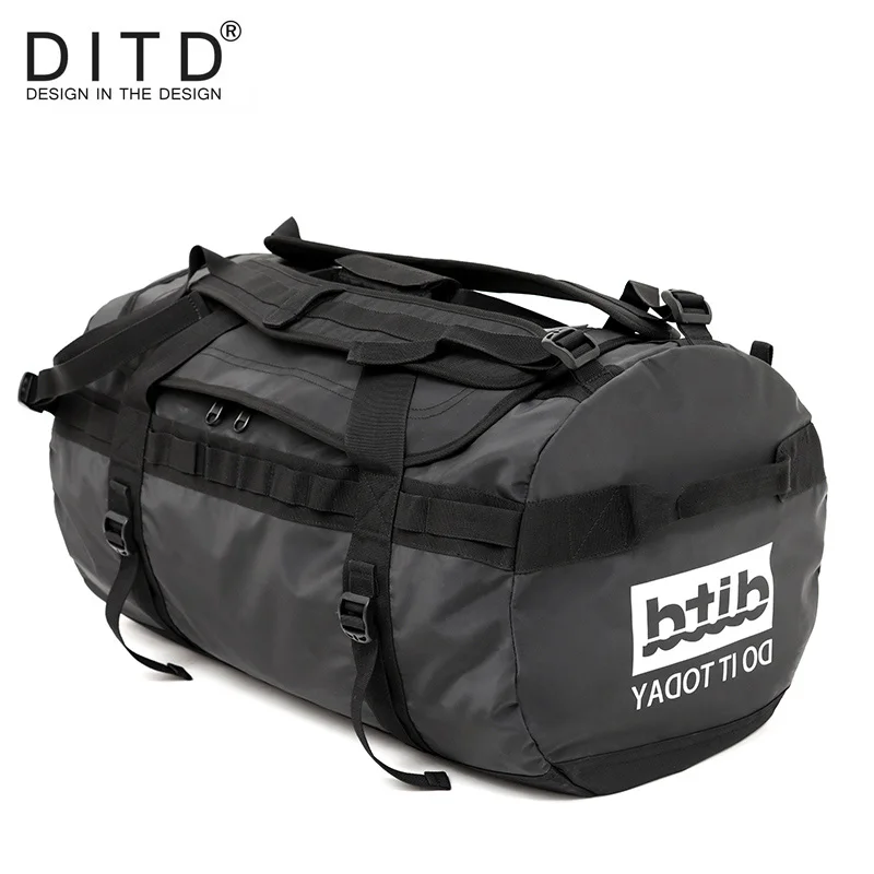 DITD 100% بطاقة للحقائب مقاومة للماء سعة كبيرة السفر واق من المطر متعددة الوظائف حمل عارضة Crossbody أكياس الرجال حقيبة سفر حقيبة