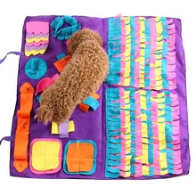 Нюхательный коврик для собак, щенков, кошек, домашних питомцев, Тренировочный Коврик для щенков, тренировочное одеяло, съемные флисовые подушечки