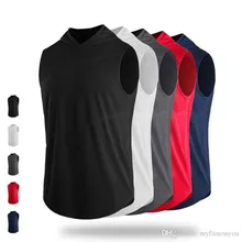 Мужские сетчатые жилеты для бега, рубашка без рукавов с шапками, быстросохнущие мужские майки для фитнеса, спортзала, тренировок, тенниса, футбола, евро XXXL