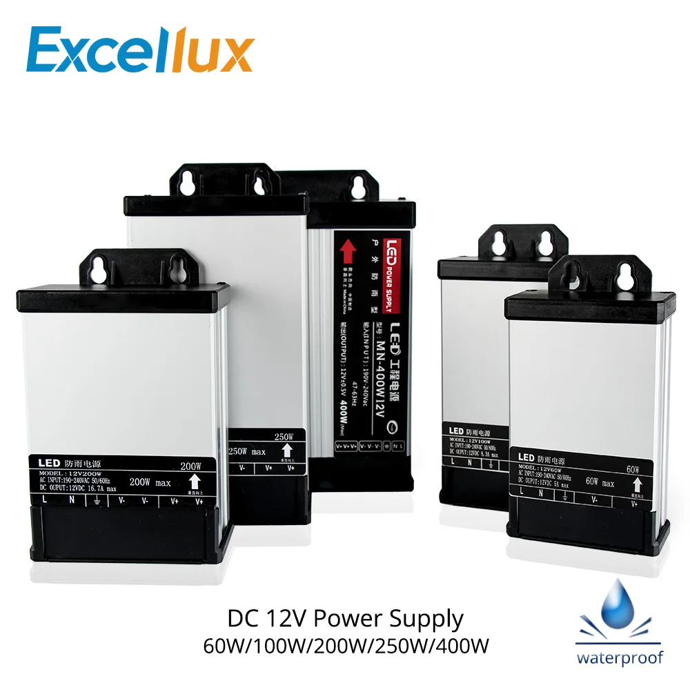DC 12V Power Supply Outdoor Rain proof Power Supply Convenient Easy