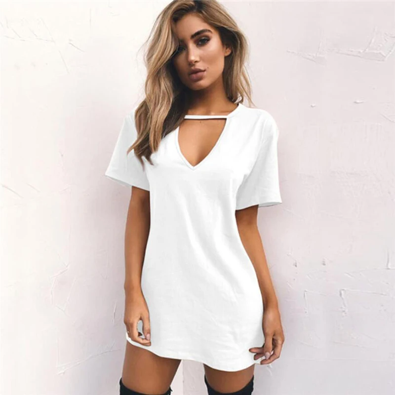 Woman dress mini tshirt dress top clothing Summer Dresses Short Sleeve Casual Sexy Dress club Vestido Size clothes dropshipping prom dresses Dresses