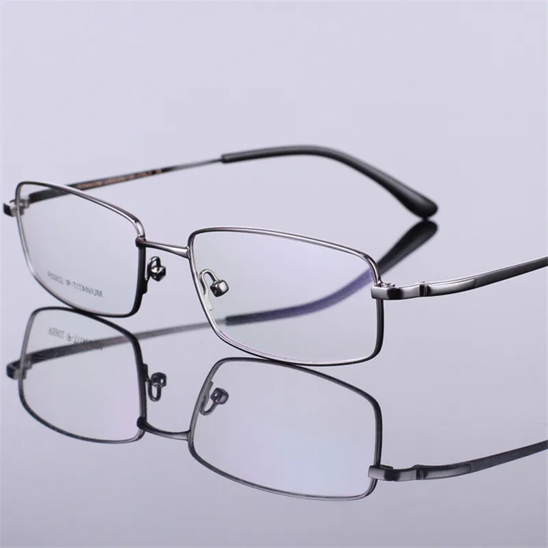 Брендовые оригинальные высококачественные мужские очки, оправа из чистого титана, полная оправа, мужские очки, оправа, коробка, очки по рецепту, 902