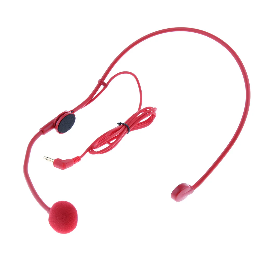 Professional 3.5mm Earphone Earhook Headset Microphone Uni-directional Mic for Tour Guide Teaching Lecture