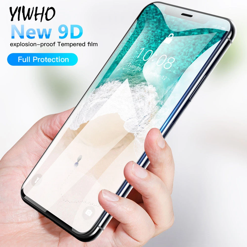 

9D Protective Glass for iPhone 6S 7 8Plus X 64gb 10 Glass on For Iphone XR XS MAX Screen Protector for IPhone 7 8 Tempered Glass