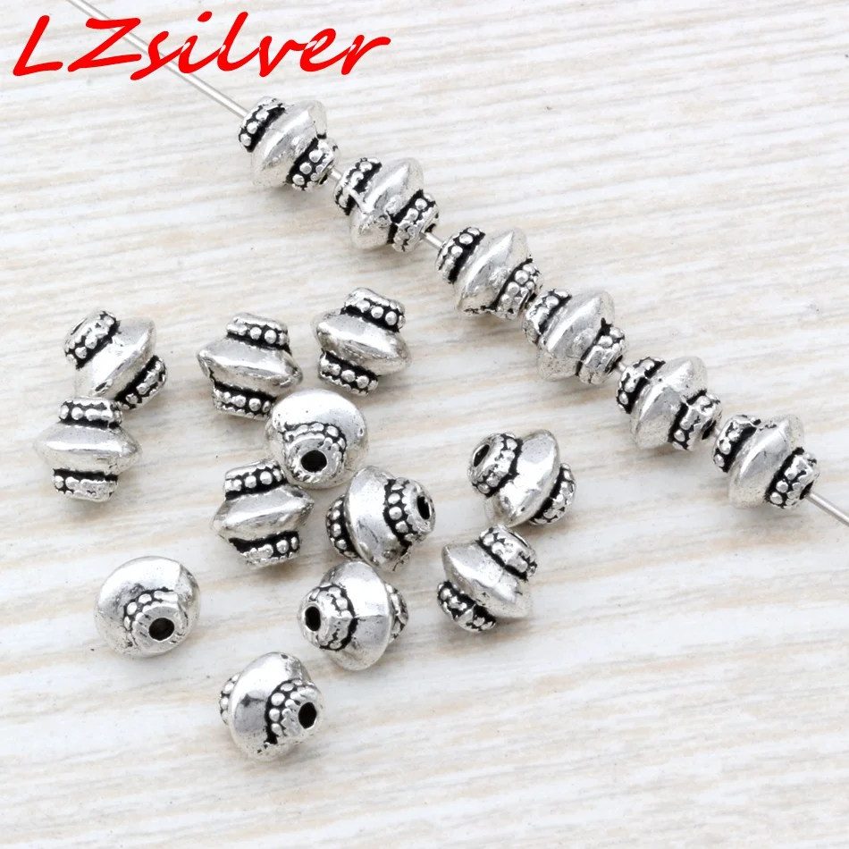 Hot Sale ! 20 pcs zinc alloy Beaded Spacers Bead 7mm DIY Jewelry D8
