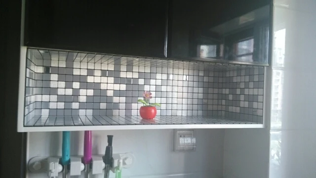Смешанный цвет металлическая мозаика алюминиевые пластиковые пластины мозаики для кухни щитка отделочные плитки