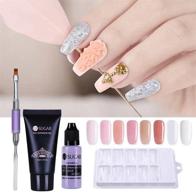 30ml UR Sugar Quick Building Poly UV Builder Gel Nail Tips Finger 30ml UR Sugar Quick Building Poly UV Builder Gel Nail Tips Finger Extension Camouflage Nail Art - 30ml UR Sugar Quick Building Poly UV Builder Gel Nail Tips Finger