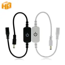 Regulador de intensidad LED DC 12V-24V/4A, controlador de Interruptor táctil para cinta de Led de único Color
