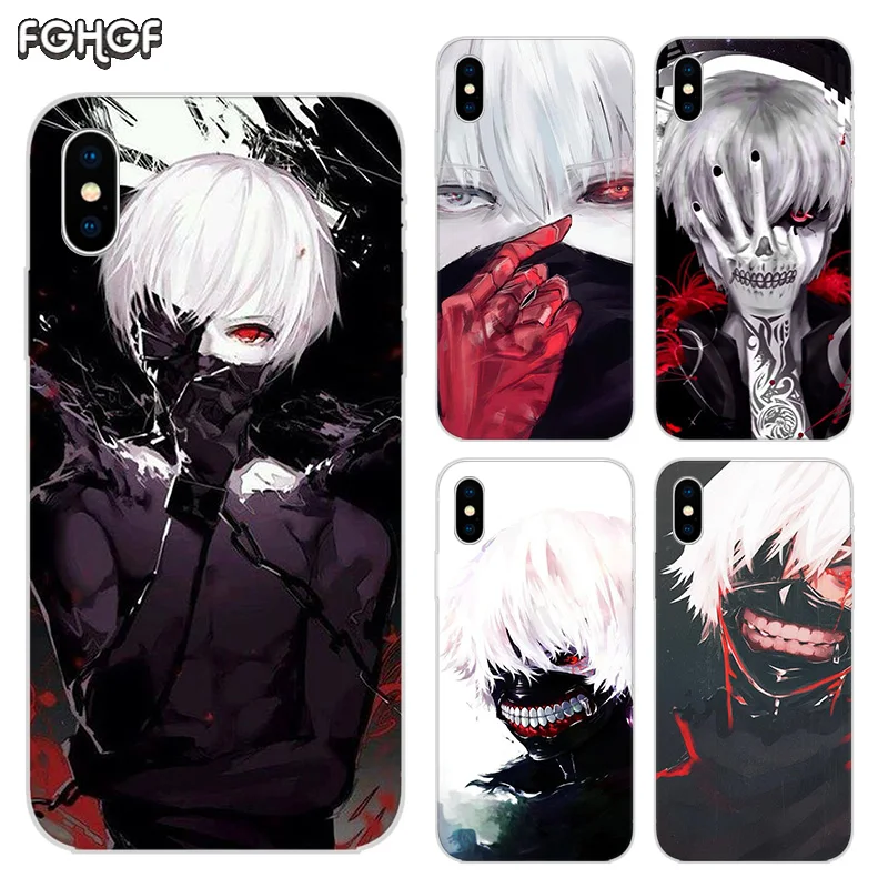 

Fundas Silicone Phone Back Case For Apple iPhone 6 6S 7 8 Plus X 10 XS MAX XR 5 5S SE Heart Cover Tokyo Ghoul