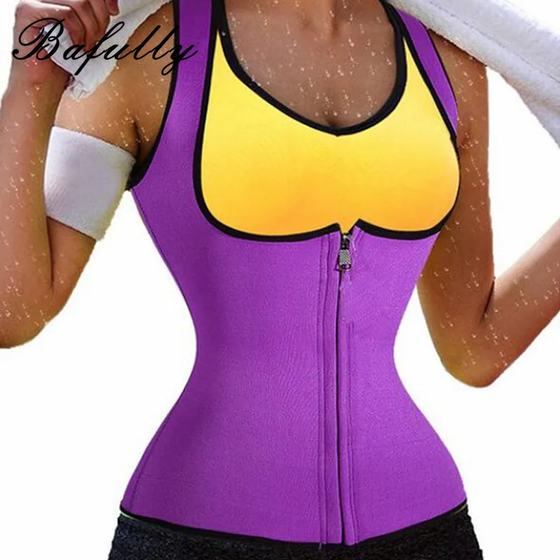 Thermo Hot Neoprene Tank Tops Waist Trainer Vest Trimmer Sweat Weight Loss Tummy Fat Burner Vest