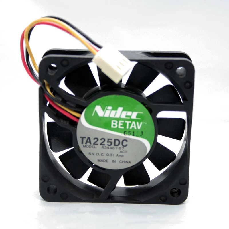 Nidec TA225DC R34487-57 DC 5V 0.31A 3 линии 60*60*15 мм 6 см вентилятор охлаждения | Компьютеры и офис