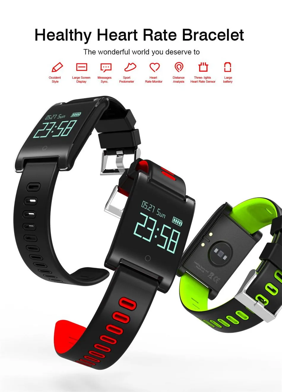 Makibes DM68 PLUS Smart Bracelet (1)