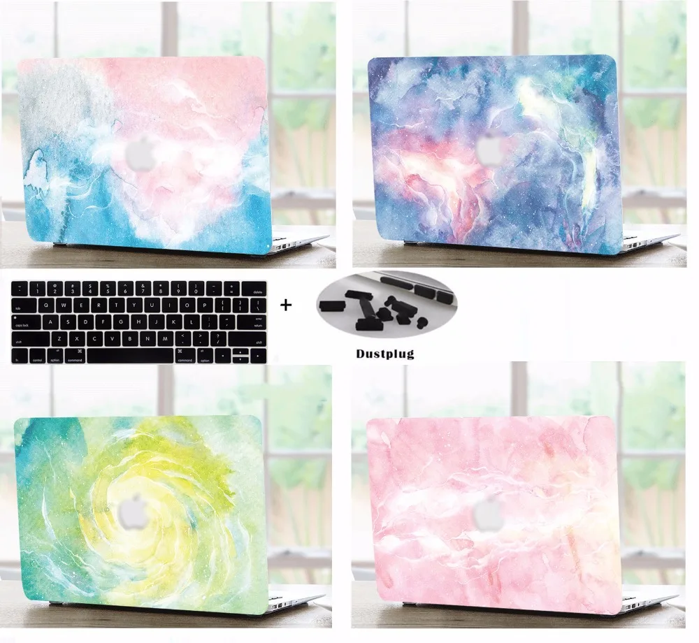 

Laptop Case Keyboard Cover Dust Plugs For 11 13" Macbook Air A1465 A1466 13 15" Pro A1502 A1278 Touch Bar A1706 A1708 A1707 2016