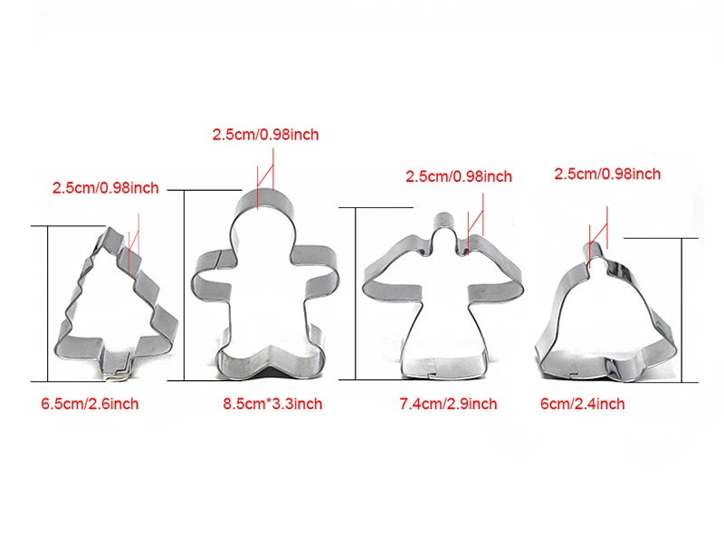 Форма для Рождественской Выпечки, подарок, нержавеющая сталь, набор для печенья, силиконовая Скалка, коврик для выпечки, сделай сам, форма для печенья, кондитерские инструменты для выпечки