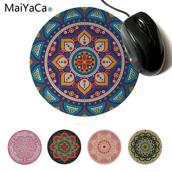 

MaiYaCa Round Mandala Beautiful Anime Round Mouse Mat Soft Rubber Professional Gaming Mouse Pad