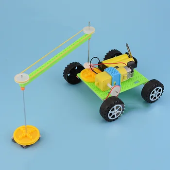 

Kids Gift Novelty Physics Experiment Educational Toy Electric Sweeping Robot Model Kits Experiment DIY Plastic