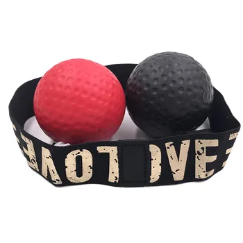 

1pc Boxing Speed Ball +1pc Head Band black Sport Yoga Equipment Force Hand Eye Training Set Stress Boxing Muay Thai Exercise
