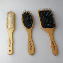 1 шт. волосы щетины из нержавеющей стали Расческа Щетка плоская щетка для волос щетка для нарощенных волос GIC-HB585