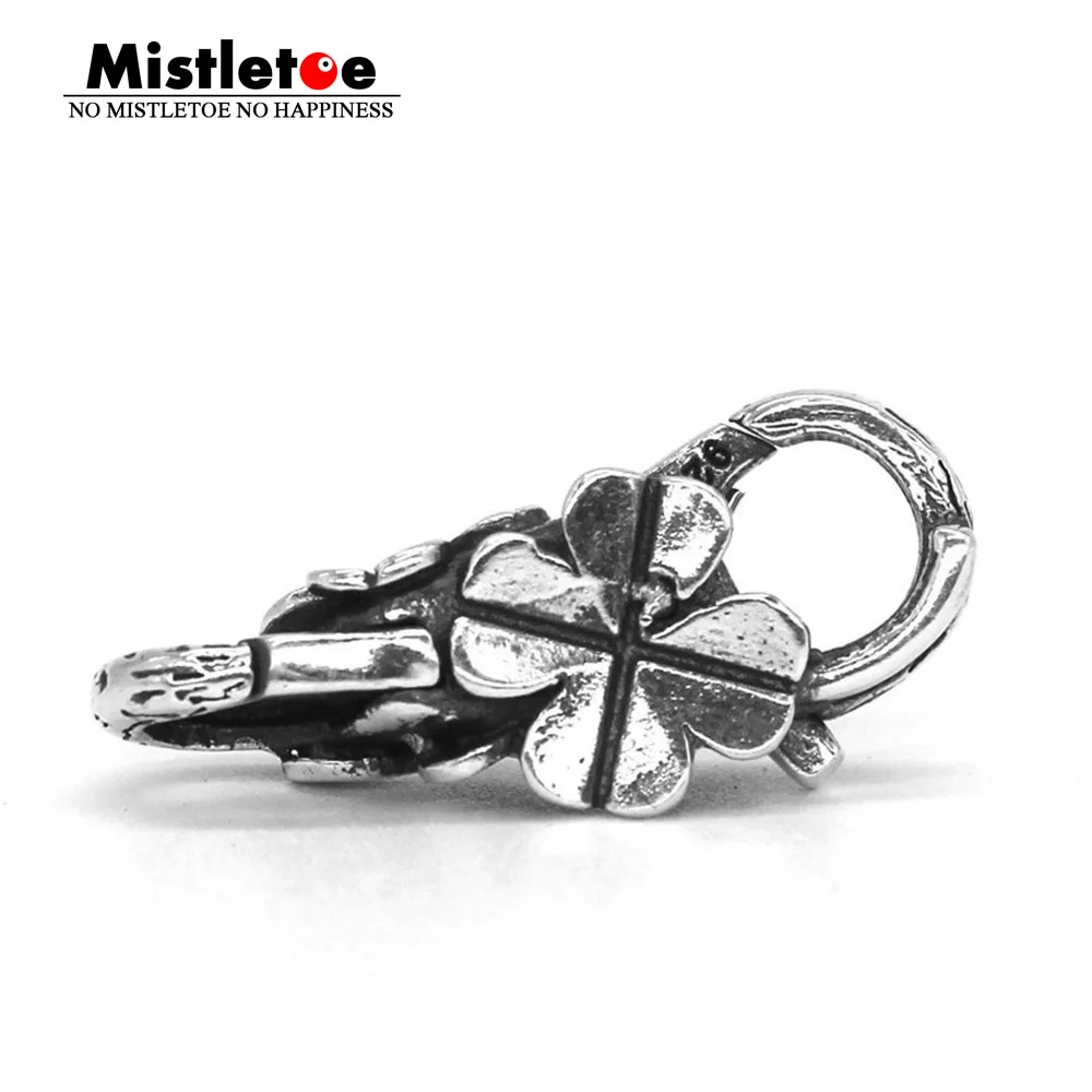 

Mistletoe Genuine 925 Sterling Silver Wild Cherry Lock Lobster Clasp Fit European Troll Bracelet Jewelry