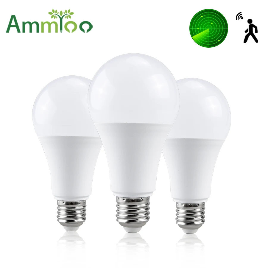 

220V Radar Motion Sensor Night Light Smart PIR Sensor Detector Smart Switch E27 Led Lamp Motion Sensor Night Light For Children