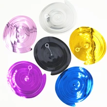 Happy Birthday Decorative 6pc/pack Metallic Ceiling Hanging Swirl for Baby Shower Wedding Halloween Birthday Party Decoration,7