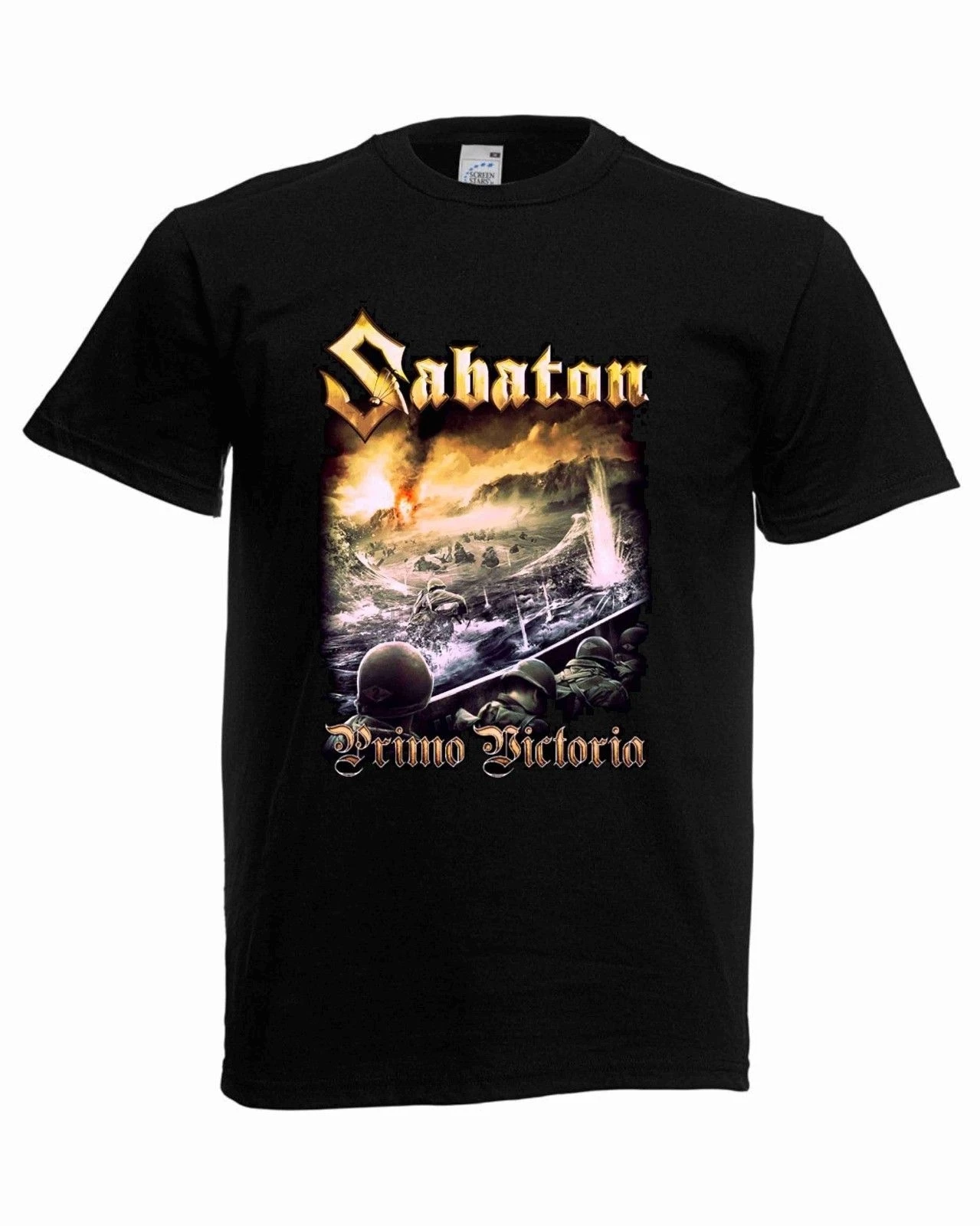 Мужская футболка Sabaton с металлическим принтом Виктории новые модные