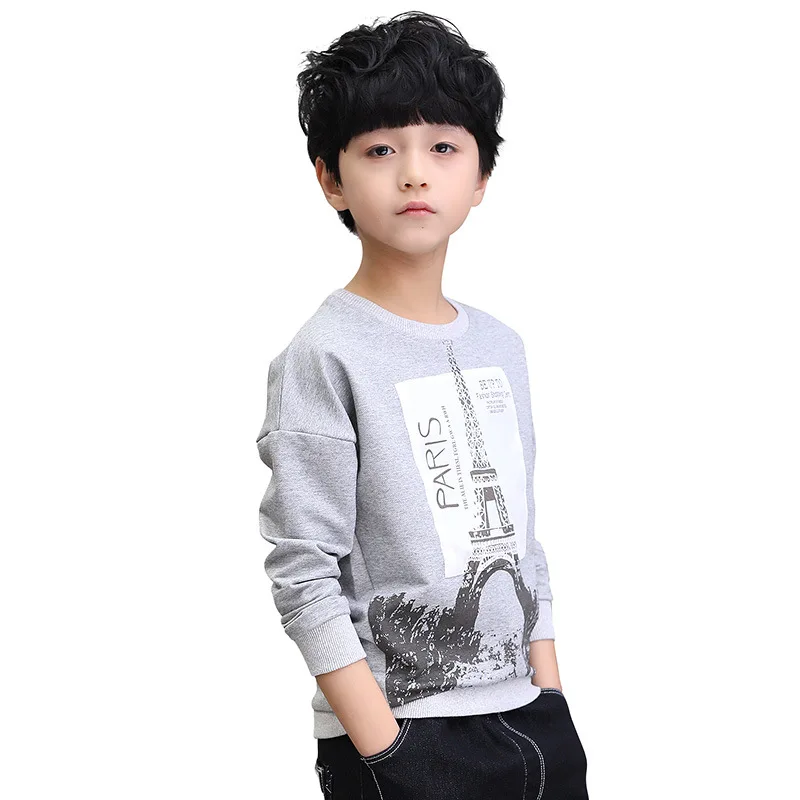 

Back To School Outfits 2018 New Design Patterns Boys T Shirts Long Sleeve Children's Tops Cotton Children Clothing Kids Clothes