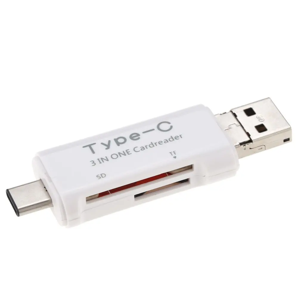 Ascromy 3 в 1 OTG кардридер USB 3,1 type-C USB C MicroUSB Кабель-адаптер для MacBook samsung S8 Plus S7 edge S6 xiaomi mi5 mi6