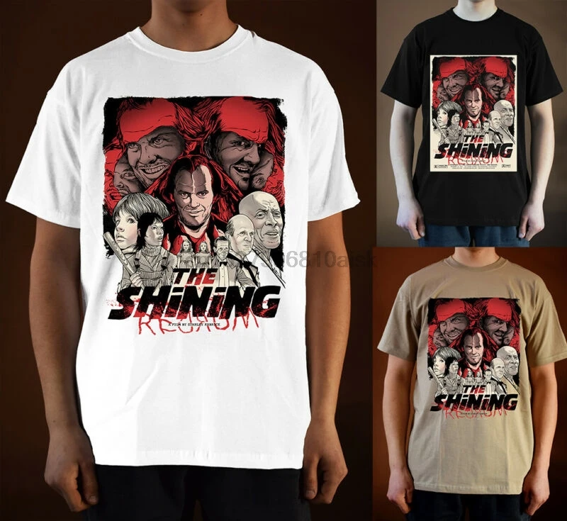 

THE SHINING ver. 3 Poster Jack Nicholson T-Shirt (Black S-5XL