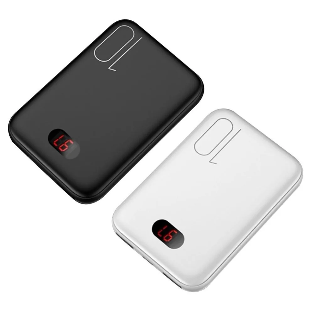 

Fashion Digital Display Power Bank 10000Mah Dual USB Mini Mobile Power with Screen Display