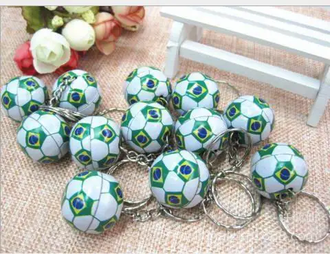 football1 Теннисный мешок кулон пластиковый миниатюрный теннисный мяч брелок маленькие украшения Спортивная реклама брелок сувениры для поклонников брелок - Цвет: football1