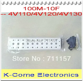 

Free Shipping 100M-10F Solenoid Valve Manifold With Screws & Rubber 10 Station Base Board 4v110-06 4A110