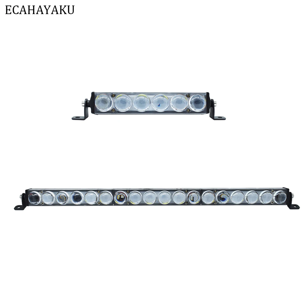 ECAHAYAKU 7 дюймов 30 Вт 20 90 светодиодный рабочий светильник бар 12V 6000K однорядные