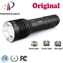 UniqueFire 3 режима UF-1506 зеленый/красный/белый светильник Алюминиевый Перезаряжаемый зум супер яркий мини светодиодный светильник-Вспышка брелок(1*18650