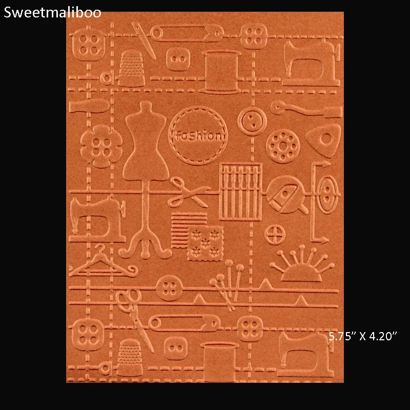 

Garment Sewing Button Embossing folder plastic DIY Scrapbooking stencils paper card making craft envelop album gift box decor
