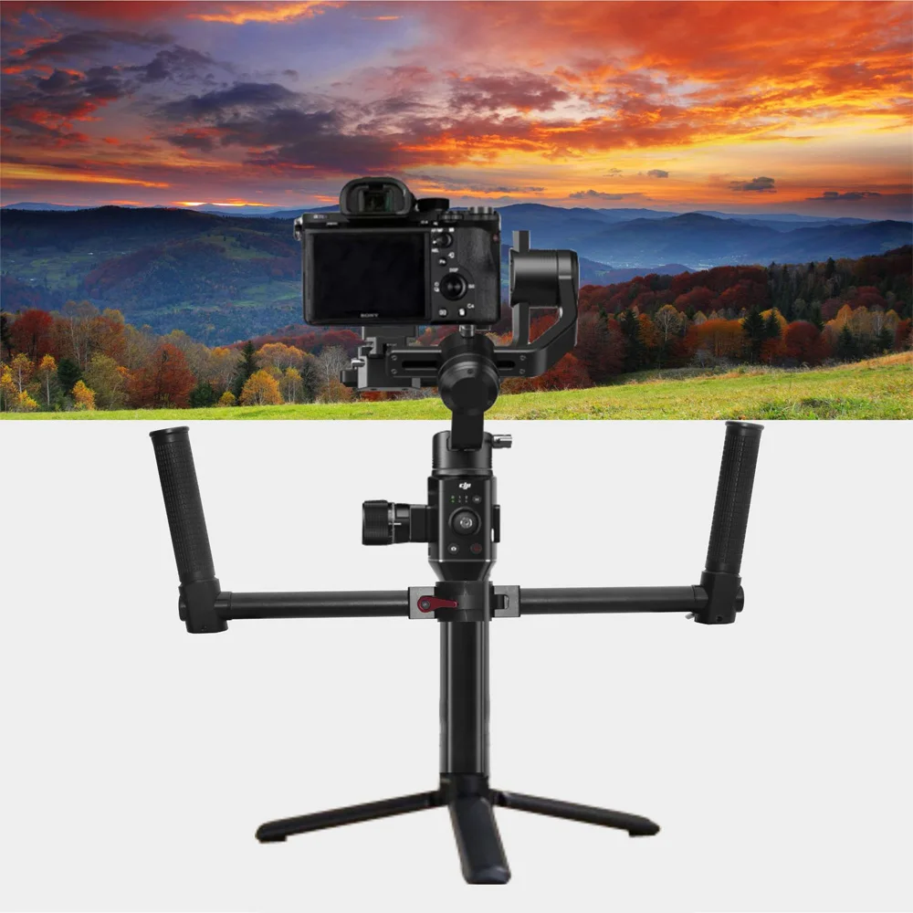 

Extended Dual Handle Grip Bracket Holder Kits for DJI Ronin-S Handheld Gimbal Stabilizer Stable Accessories
