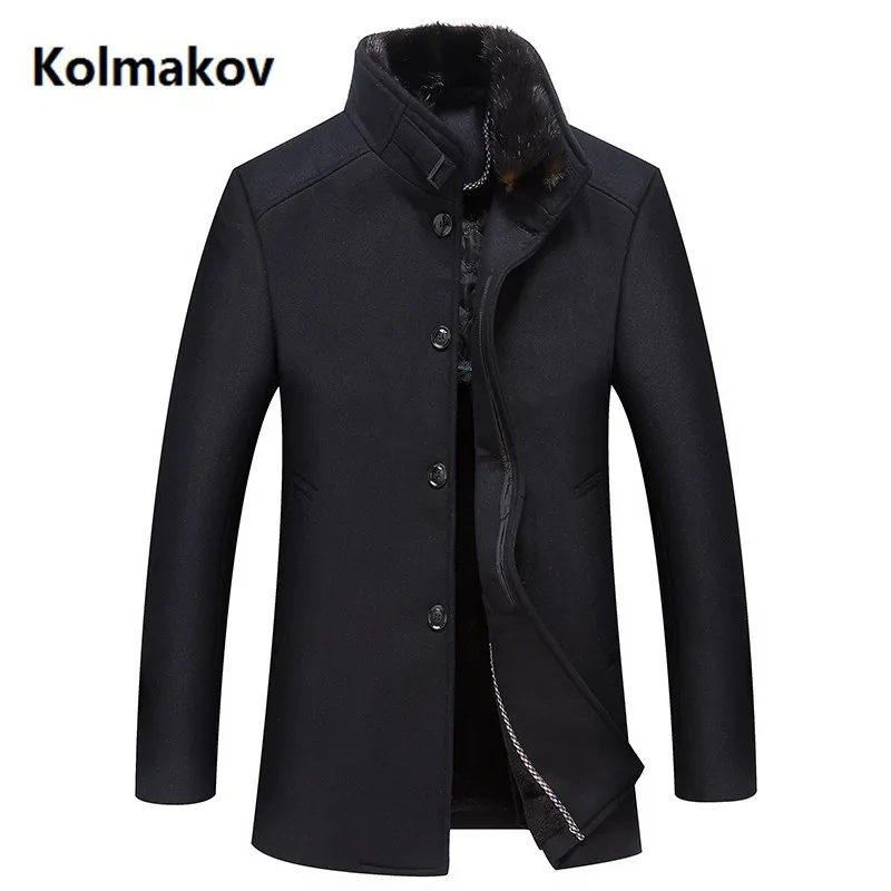 

Men's Winter casual Warm Coats Mens Fashion Overcoat high quality business thick trench Coat Male Jackets Men size M-4XL