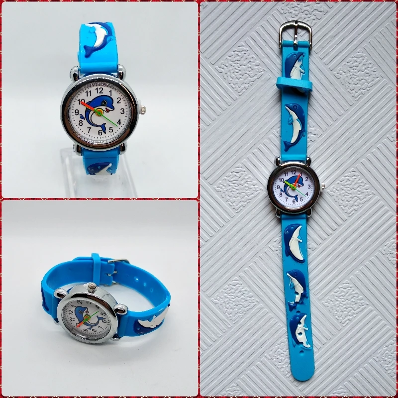 relojes fashion kids digital watch boys Cartoon Blue ocean whale Children Watches girls clcok child Casual 5