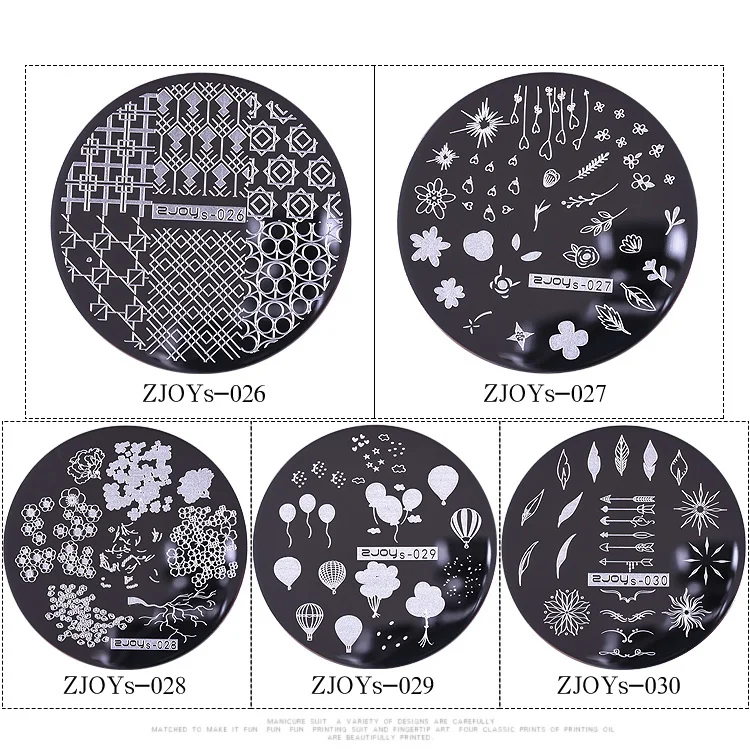 Zjoys ногтей штамповки пластины Мода цветок Прямоугольник животных геометрии лотоса шаблон с бабочкой пластина для стемпинга для нейл-арта 50 Chooise