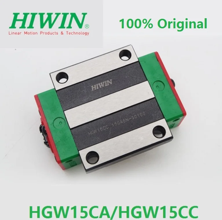 HIWIN CNC HGR15 Linear Guideway 800mm rail+2 HGW15CA Flange type carriage block 