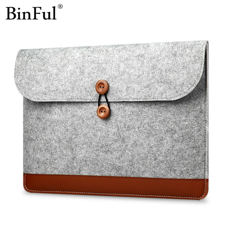 Binful Woolfelt чехол 11 12 13 15 дюймов Защитная сумка для ноутбука/рукав для Macbook Air Pro retina чехол для ноутбука Xiaomi