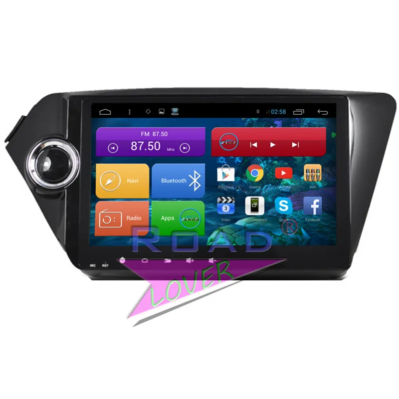 Roadlover Android 6 0 Автомагнитола для KIA K2 RIO 2010 Стерео GPS навигатор плеер 2 Din