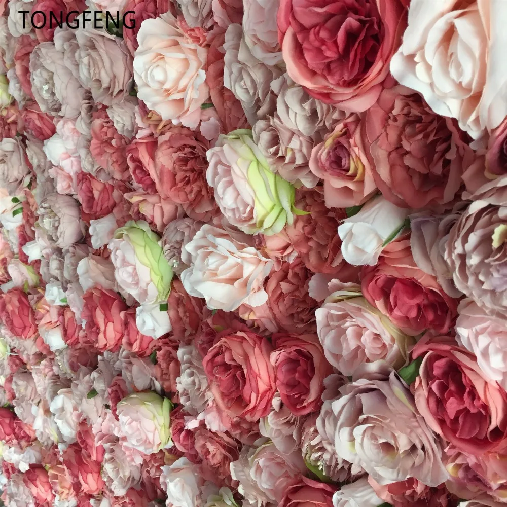 TONGFENG 24 шт./лот MIXCOLOR свадебный 3D цветок настенный бегунок Свадебная искусственная