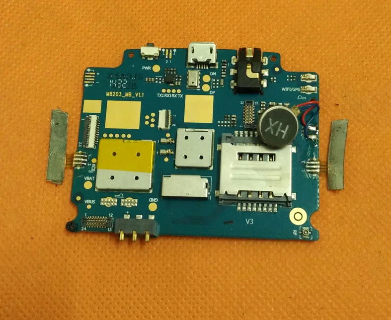 

Used Original mainboard 1G RAM+8G ROM Motherboard for Huadoo V3 MTK6582 Quad Core Free shipping