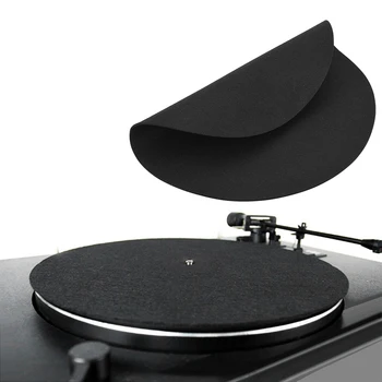 

VBESTLIFE 1Pcs Ultra-thin Anti-static LP Vinyl Turntable Record Player Pad For Phonographs Flat Soft Mat Record Slipmat Mat Pad