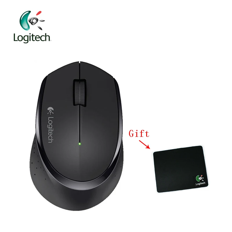 Logitech M280 Беспроводной Мышь Поддержка офисные Тесты с USB нано-приемник 1000 точек/дюйм для Windows 10/8/7/Vista Mac OS+ Бесплатный подарок - Цвет: Black